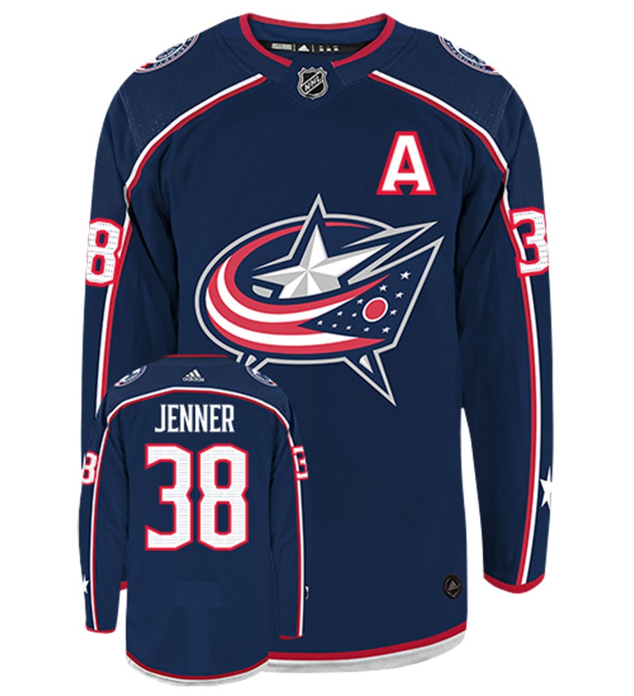 Boone Jenner Columbus Blue Jackets  Adidas Authentic Home NHL Hockey Jersey