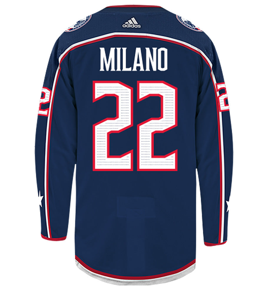 Sonny Milano Columbus Blue Jackets  Adidas Authentic Home NHL Hockey Jersey