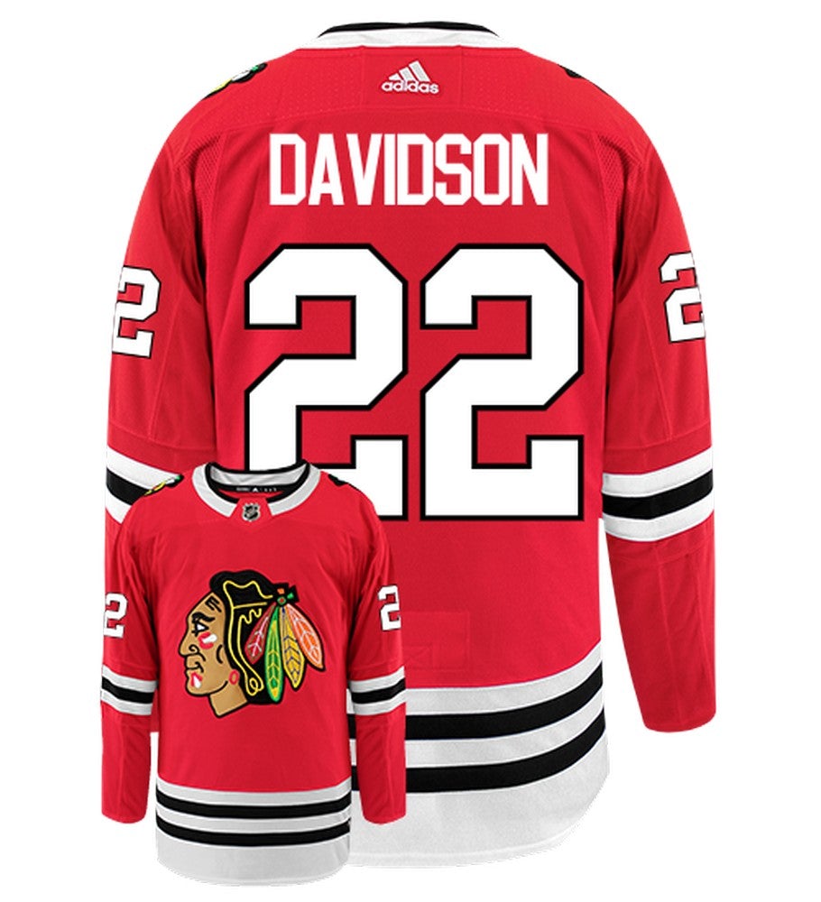 Brandon Davidson Chicago Blackhawks Adidas Authentic Home NHL Jersey