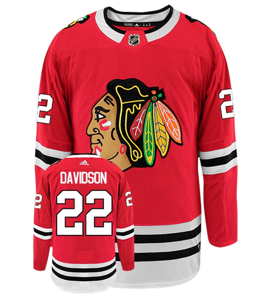 Brandon Davidson Chicago Blackhawks Adidas Authentic Home NHL Jersey