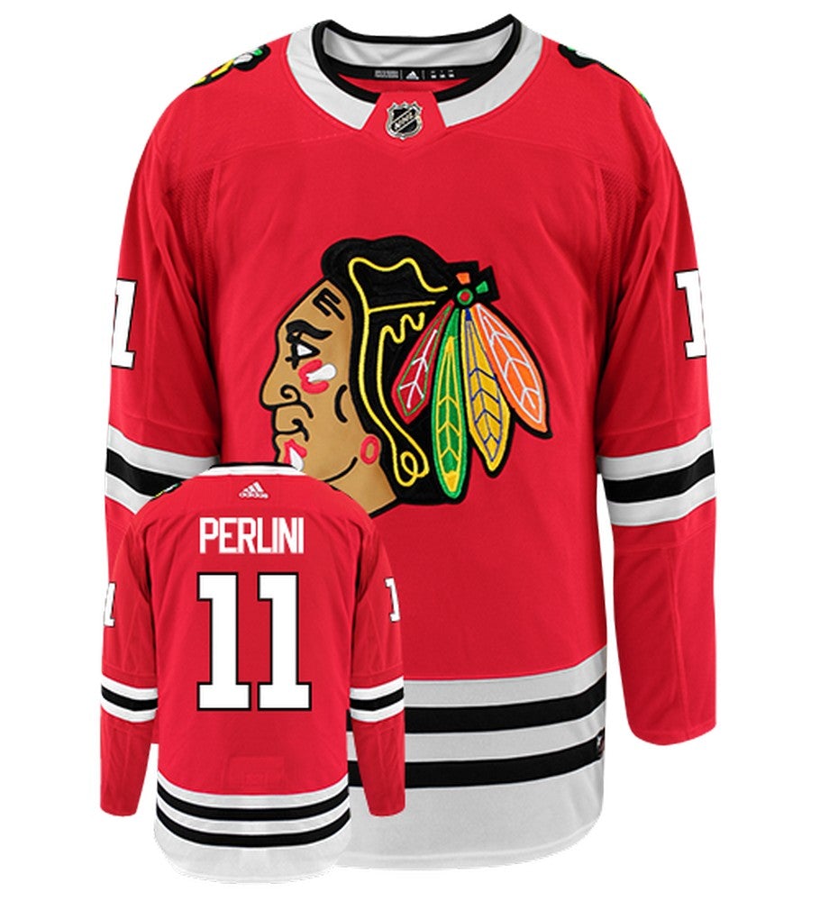 Brendan Perlini Chicago Blackhawks Adidas Authentic Home NHL Jersey