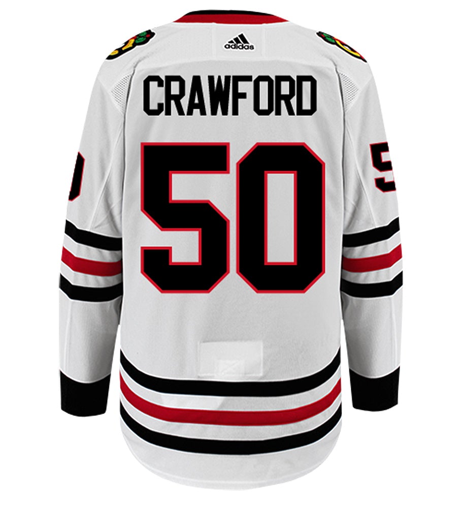 Corey Crawford Chicago Blackhawks Adidas Authentic Away NHL Hockey Jersey