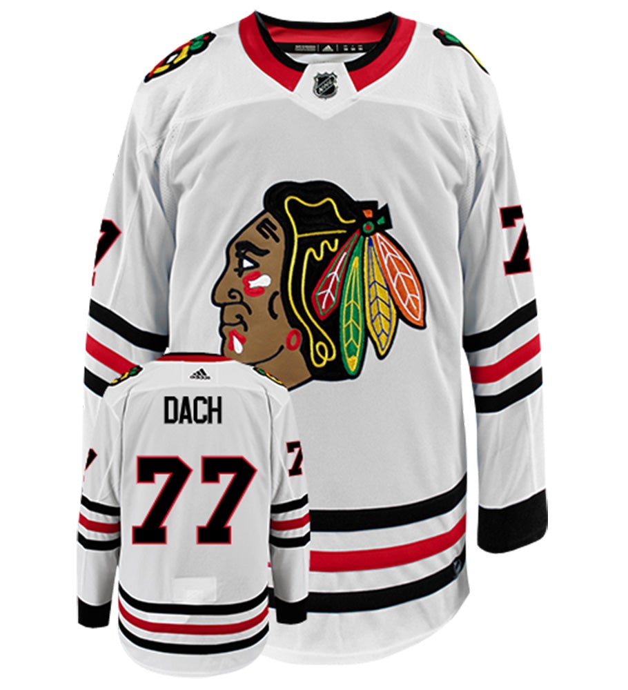 Kirby Dach Chicago Blackhawks Adidas Authentic Away NHL Hockey Jersey