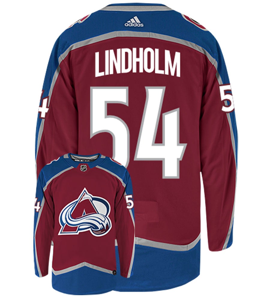 Anton Lindholm Colorado Avalanche Adidas Authentic Home NHL Hockey Jersey