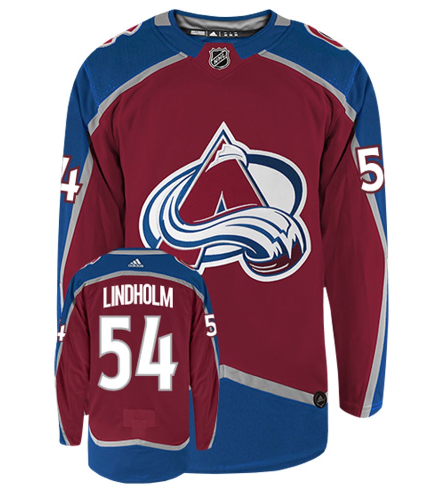 Anton Lindholm Colorado Avalanche Adidas Authentic Home NHL Hockey Jersey