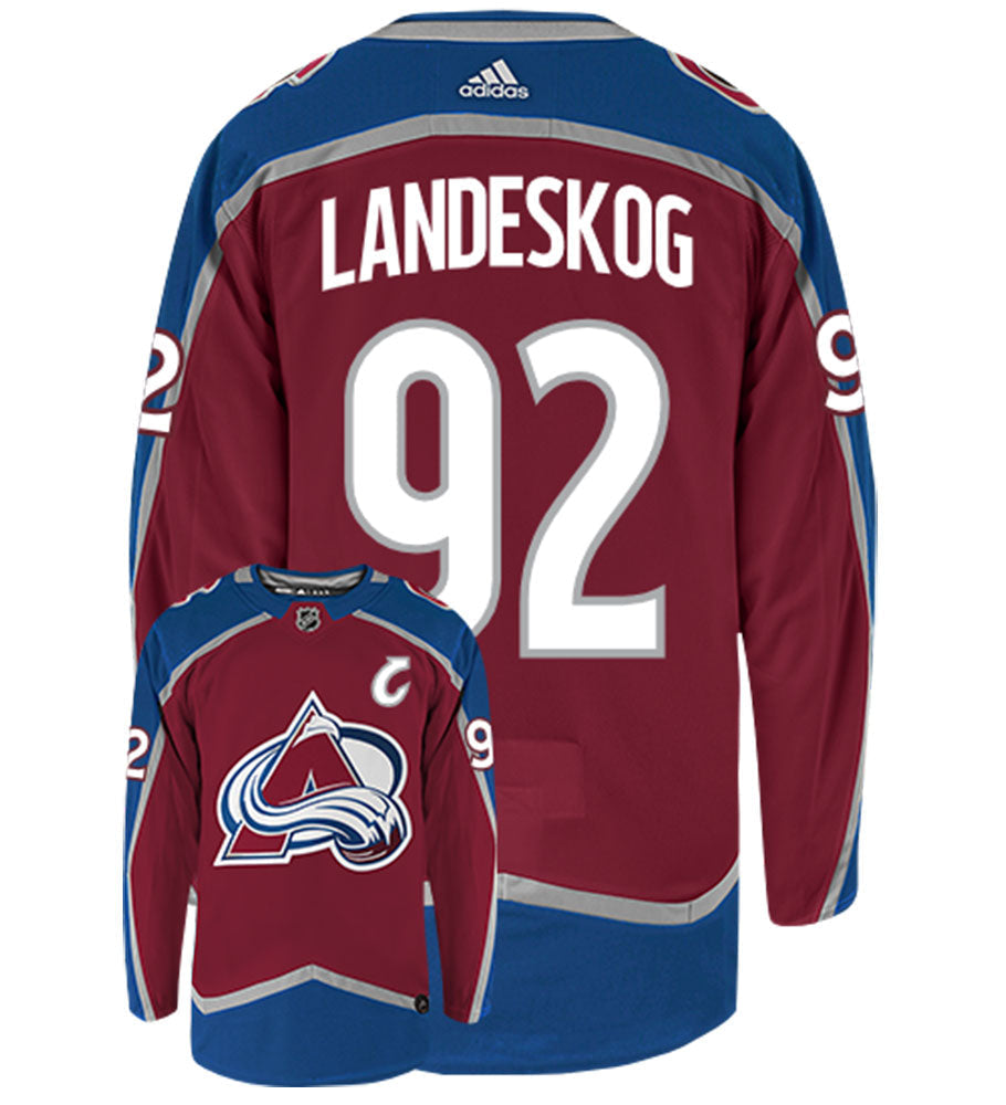 Gabriel Landeskog Colorado Avalanche Adidas Authentic Home NHL Hockey Jersey