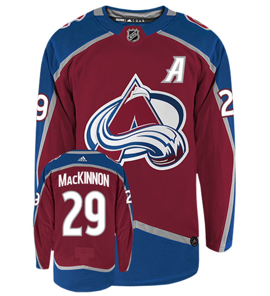 Nathan MacKinnon Colorado Avalanche Adidas Authentic Home NHL Hockey Jersey