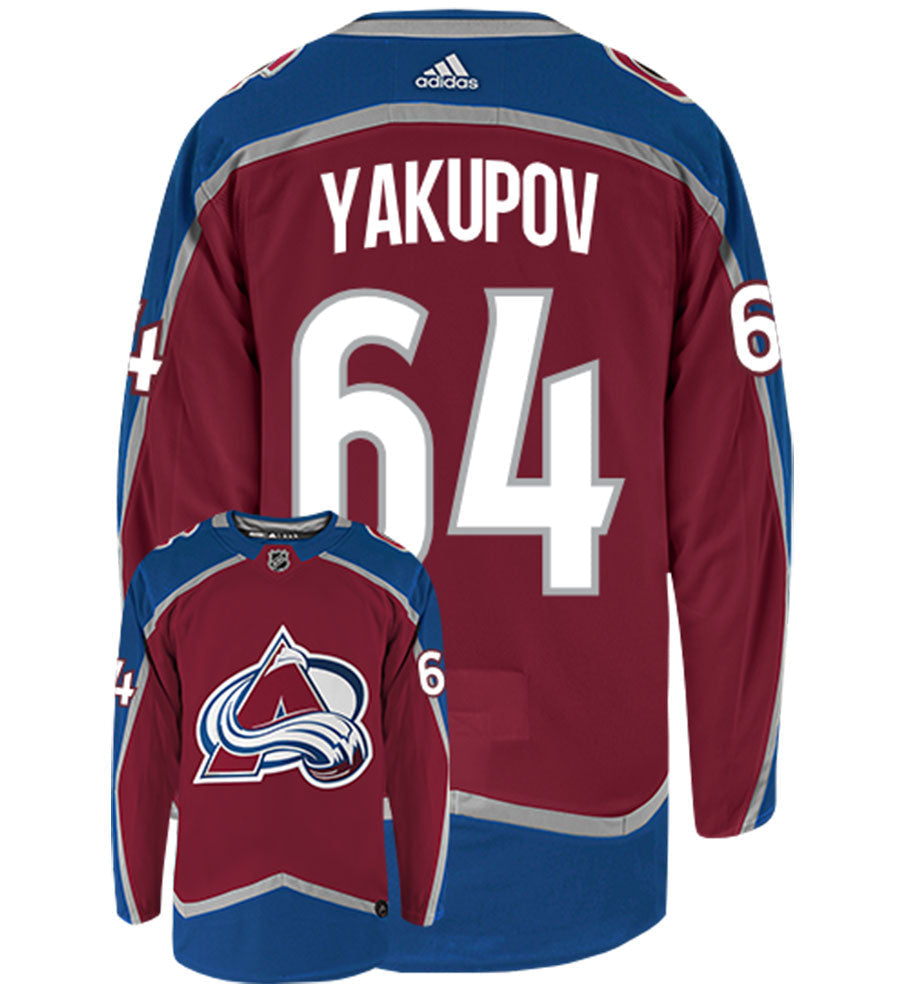 Nail Yakupov Colorado Avalanche Adidas Authentic Home NHL Hockey Jersey