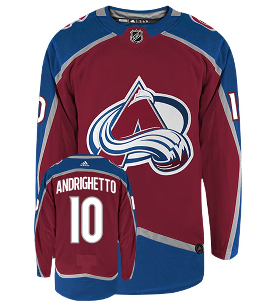 Sven Andrighetto Colorado Avalanche Adidas Authentic Home NHL Hockey Jersey