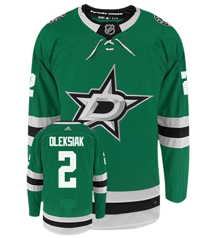 Jamie Oleksiak Dallas Stars Adidas Authentic Home NHL Hockey Jersey