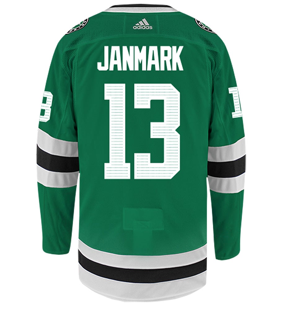 Mattias Janmark Dallas Stars Adidas Authentic Home NHL Hockey Jersey