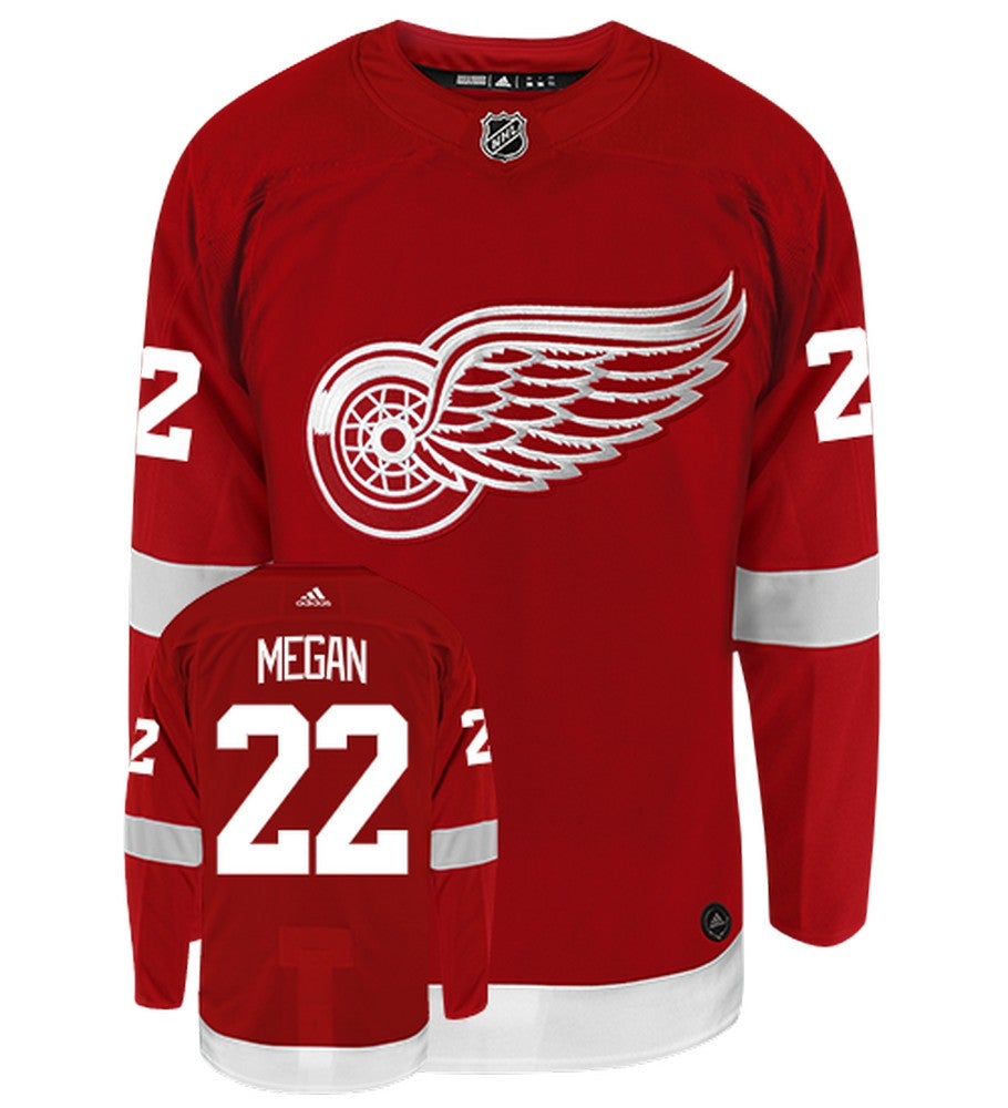 Wade Megan Detroit Red Wings Adidas Authentic Home NHL Jersey