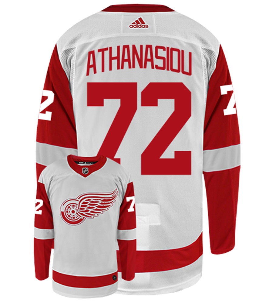 Andreas Athanasiou Detroit Red Wings Adidas Authentic Away NHL Hockey Jersey