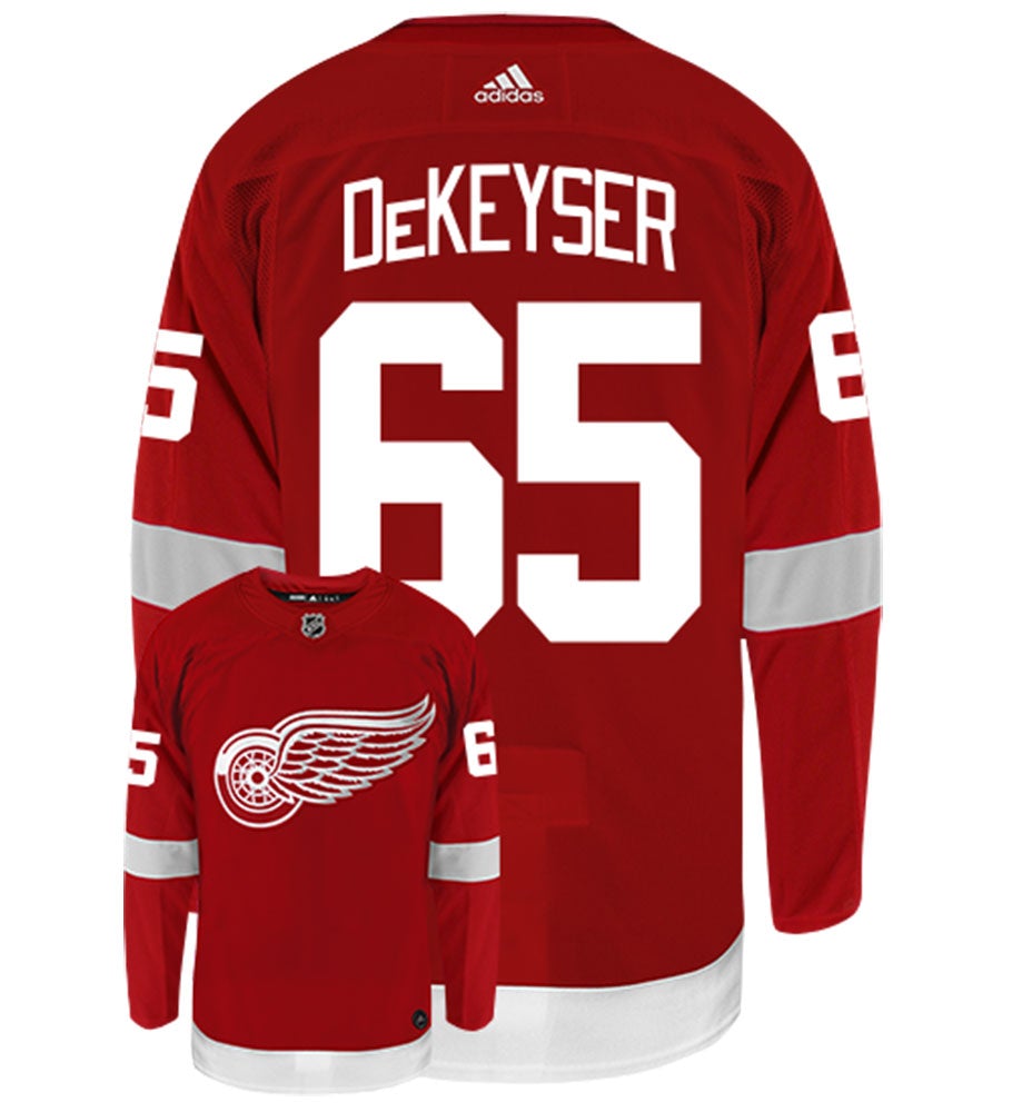 Danny DeKeyser Detroit Red Wings Adidas Authentic Home NHL Hockey Jersey