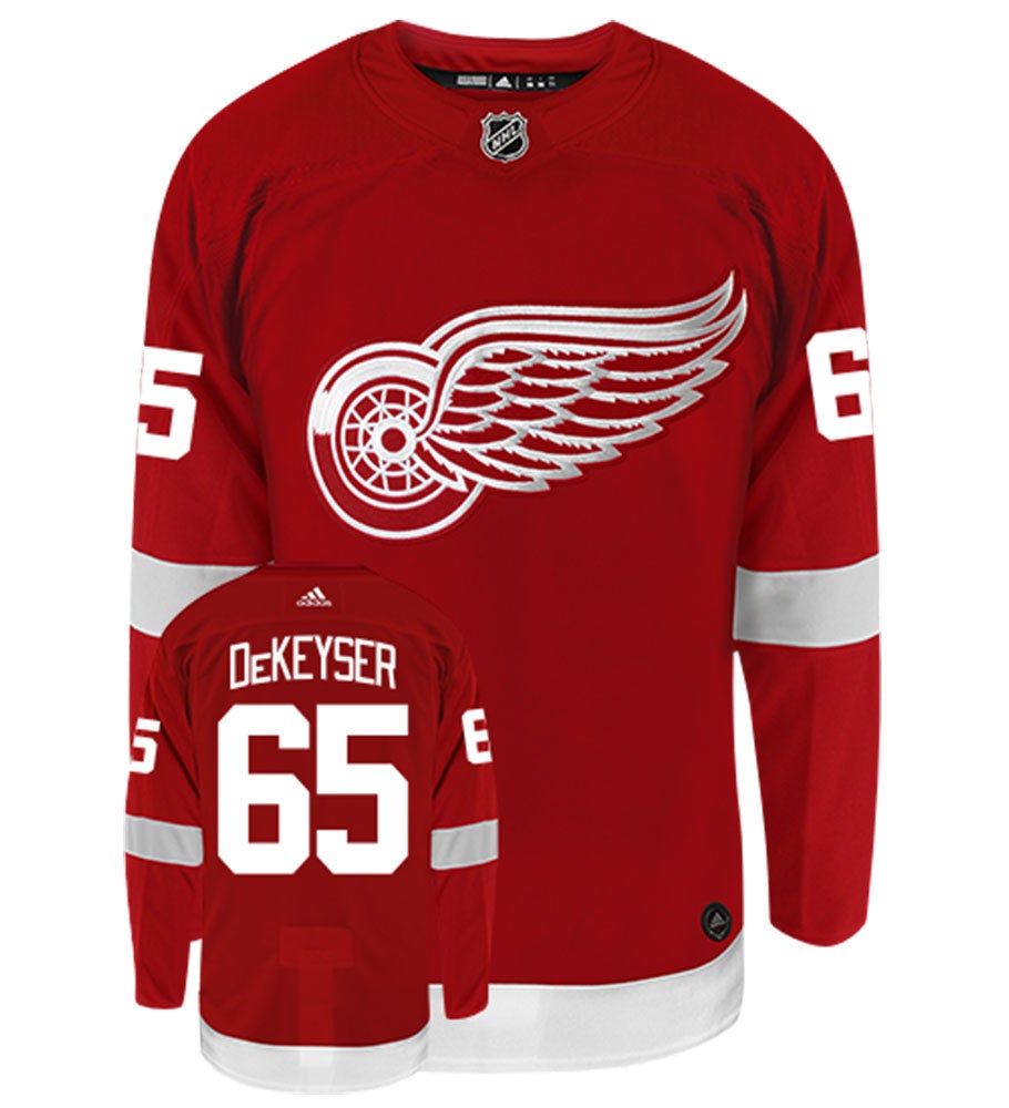 Danny DeKeyser Detroit Red Wings Adidas Authentic Home NHL Hockey Jersey