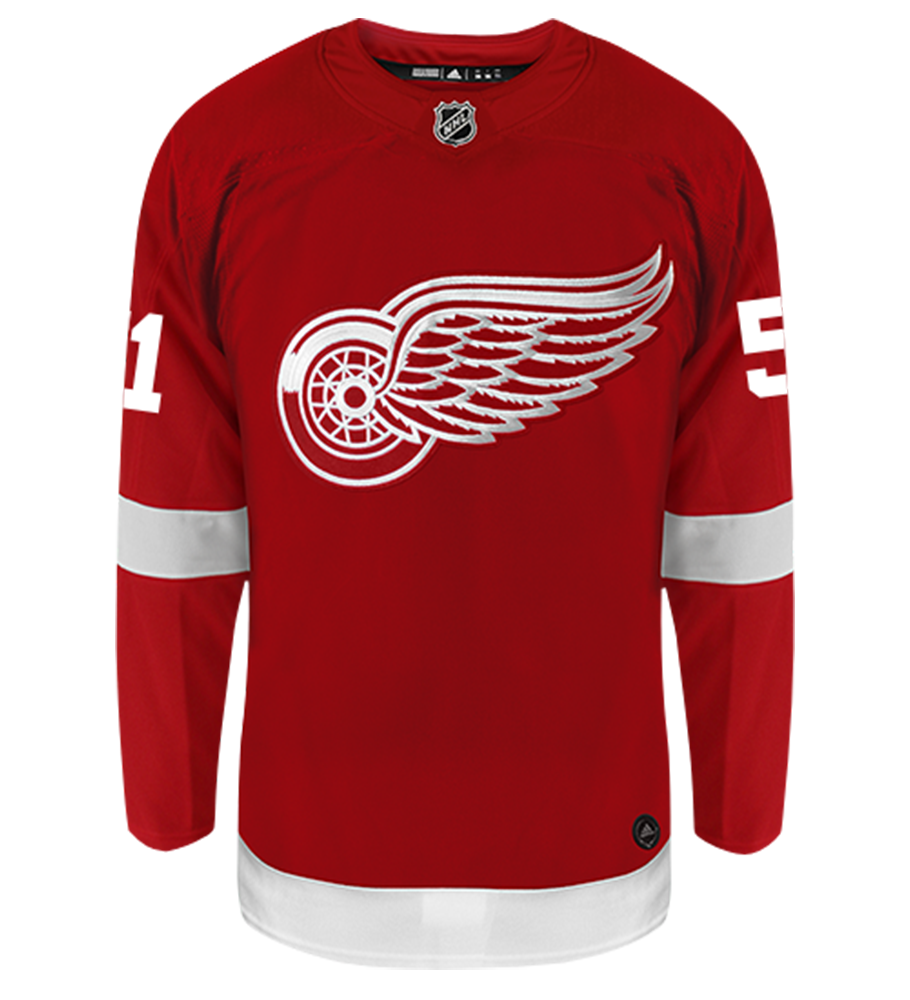 Frans Nielsen Detroit Red Wings Adidas Authentic Home NHL Hockey Jersey