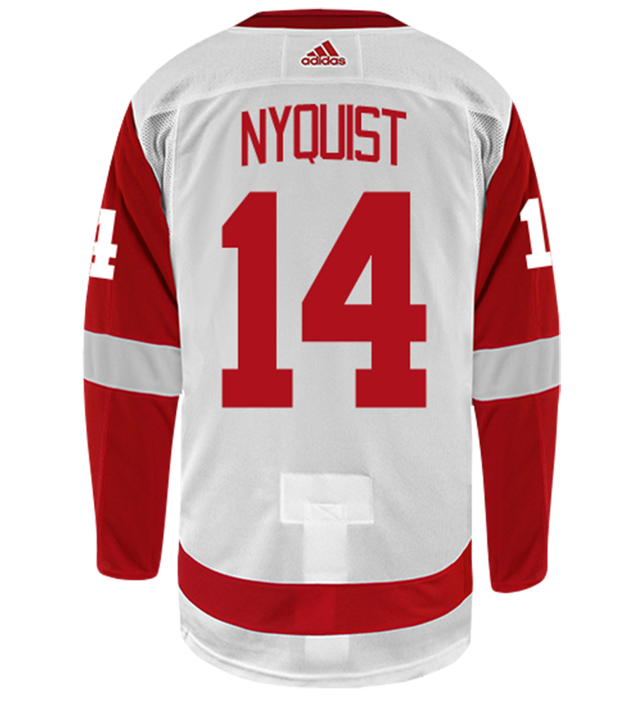 Gustav Nyquist Detroit Red Wings Adidas Authentic Away NHL Hockey Jersey