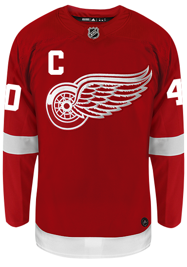 Henrik Zetterberg Detroit Red Wings Adidas Authentic Home NHL Hockey Jersey