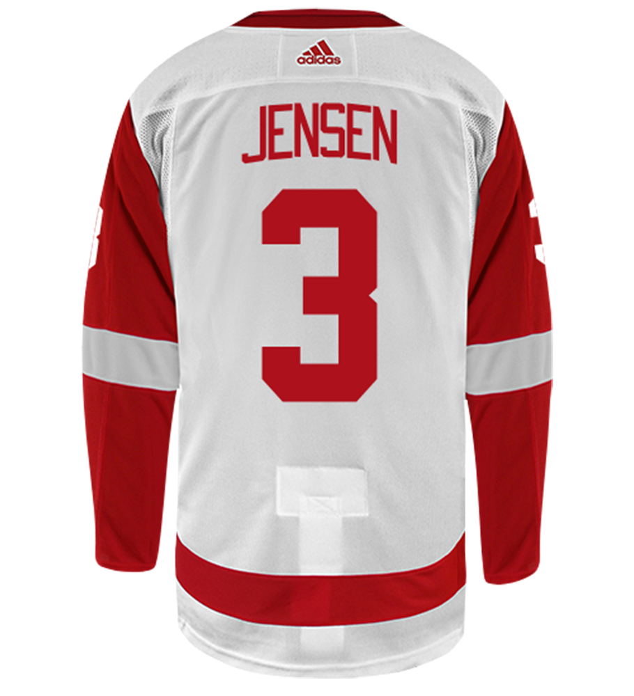 Nick Jensen Detroit Red Wings Adidas Authentic Away NHL Hockey Jersey