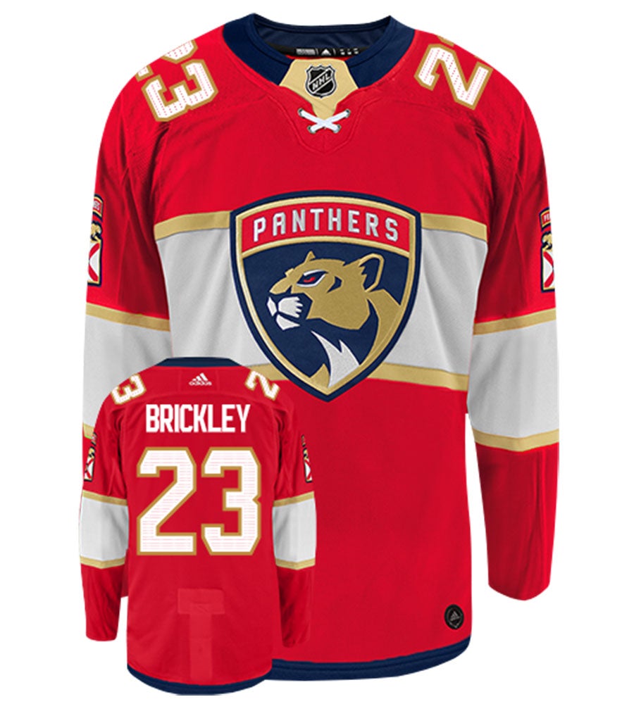 Connor Brickley Florida Panthers Adidas Authentic Home NHL Hockey Jersey