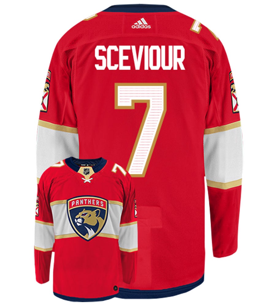 Colton Sceviour Florida Panthers Adidas Authentic Home NHL Hockey Jersey