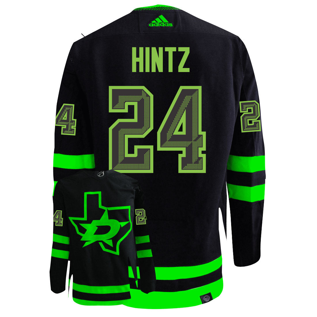 Dallas Stars Roope Hintz Size 54 Blackout Jersey
