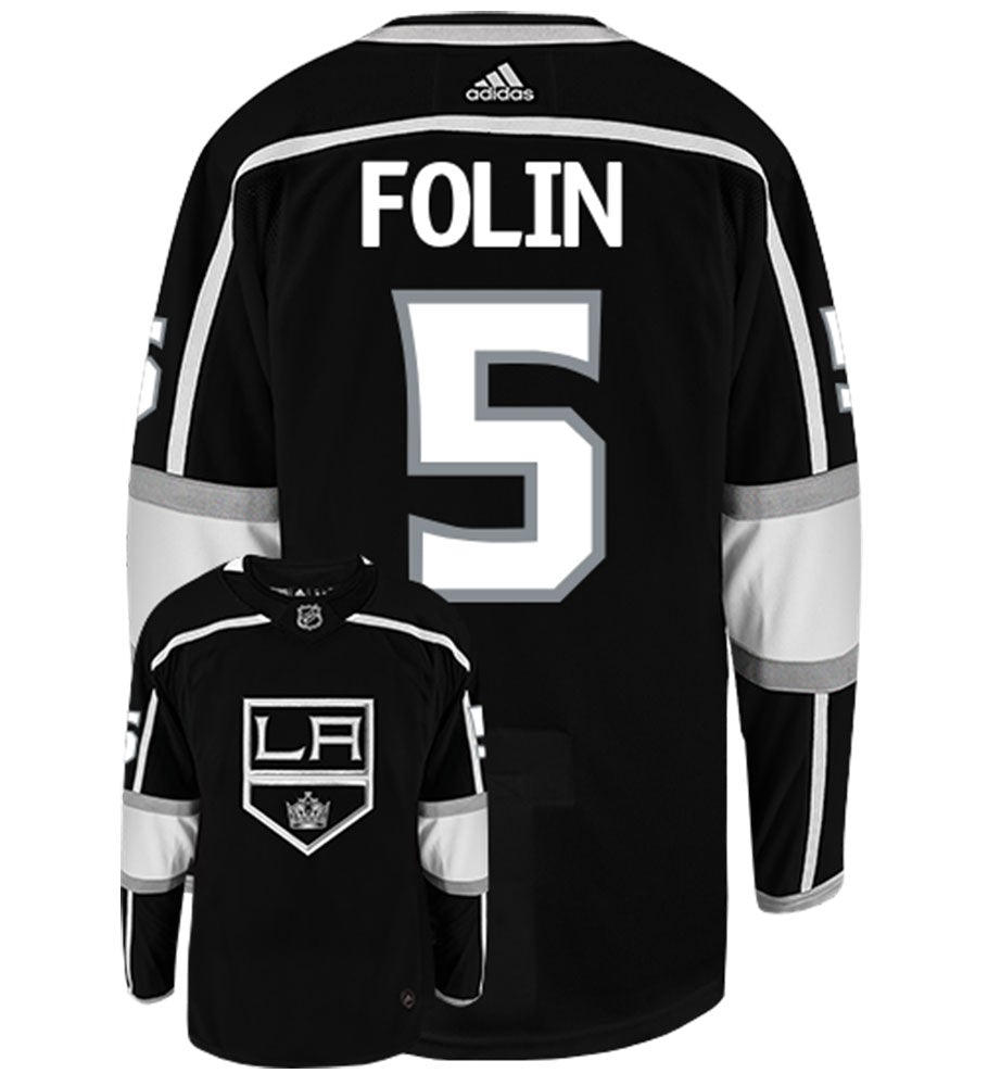 Christian Folin Los Angeles Kings Adidas Authentic Home NHL Hockey Jersey