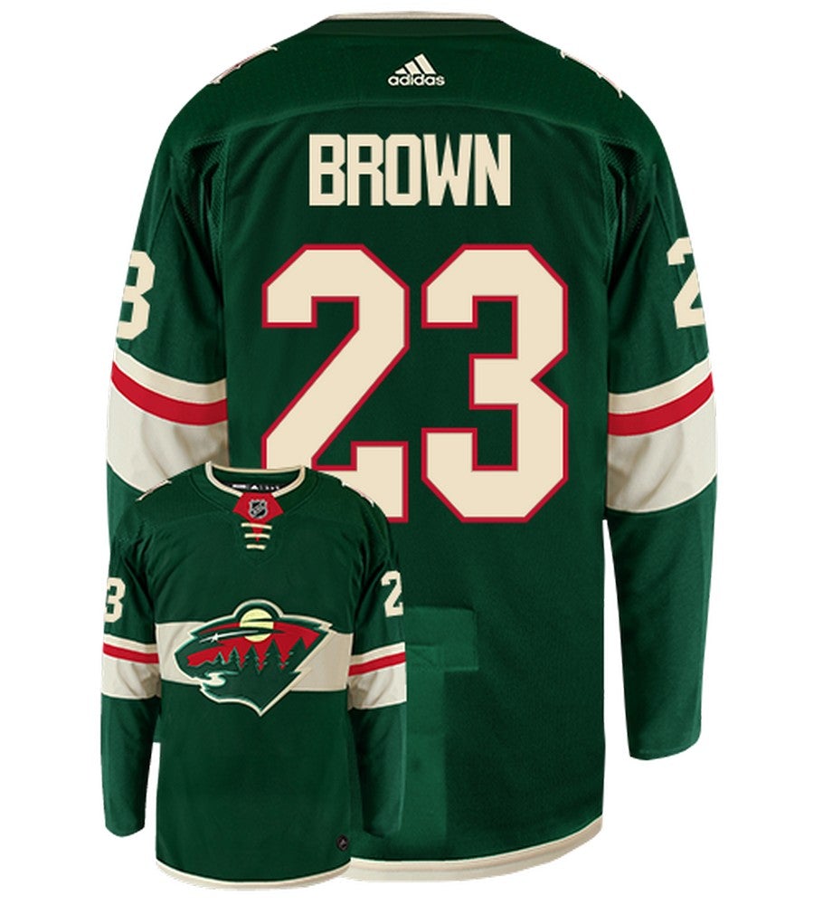 J.T. Brown Minnesota Wild Adidas Authentic Home NHL Jersey