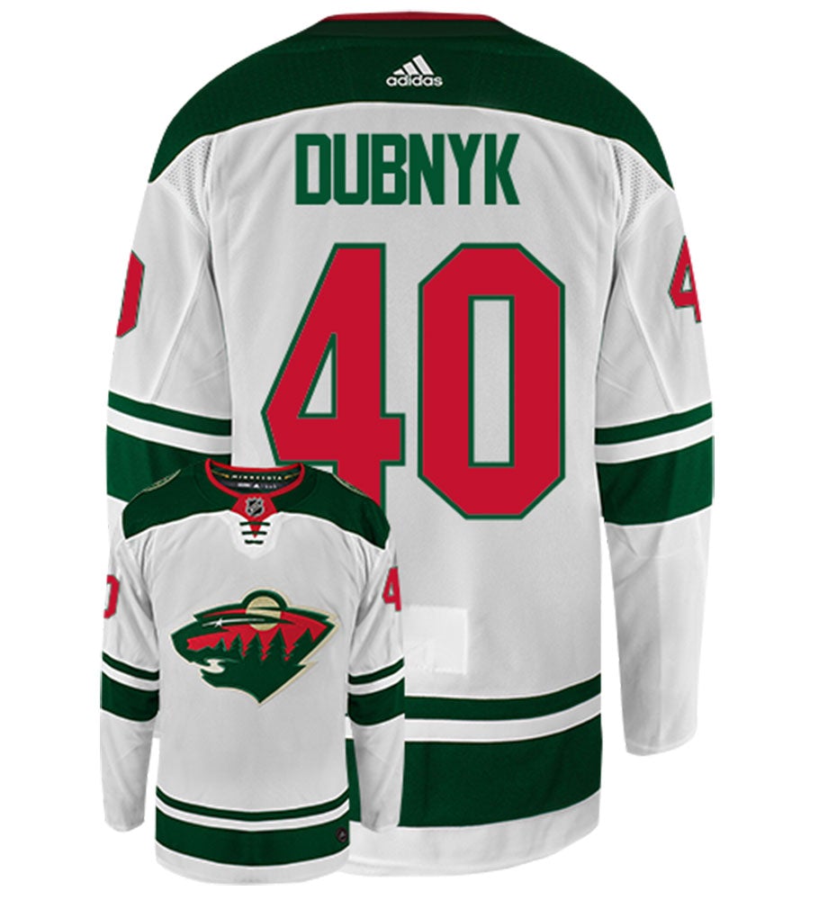 Devan Dubnyk Minnesota Wild Adidas Authentic Away NHL Hockey Jersey
