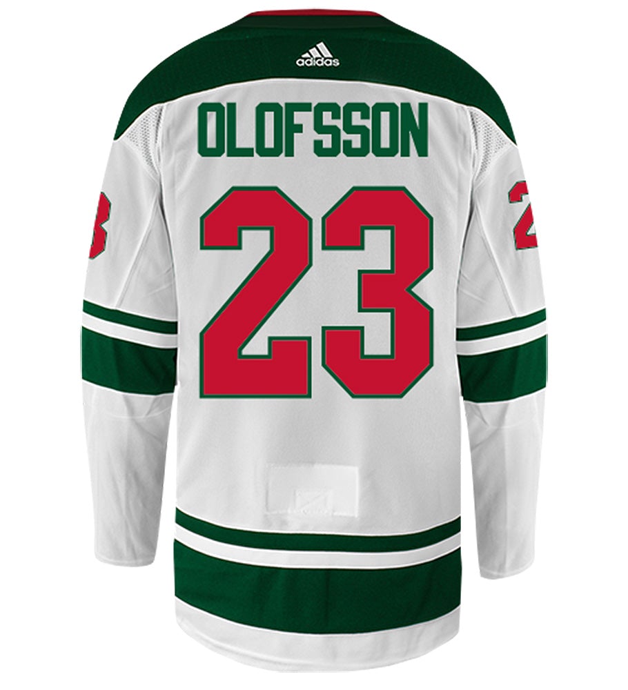 Gustav Olofsson Minnesota Wild Adidas Authentic Away NHL Hockey Jersey