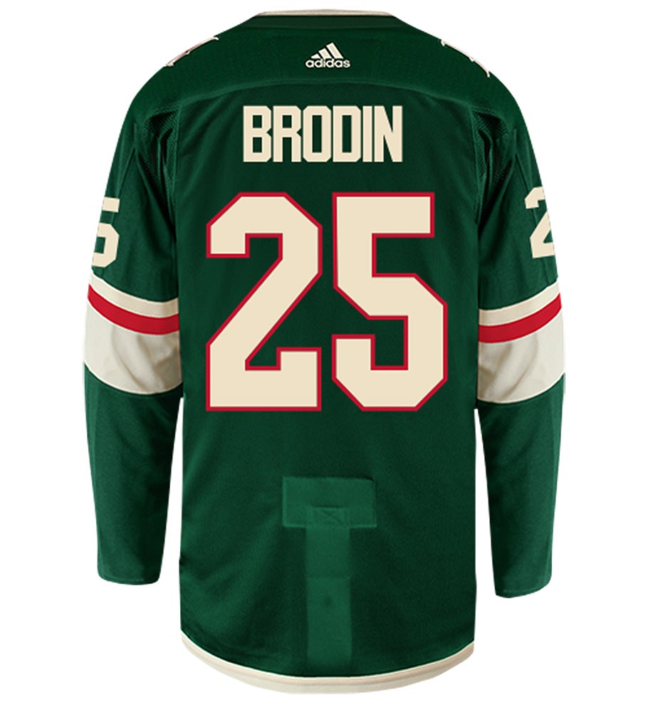 Jonas Brodin Minnesota Wild Adidas Authentic Home NHL Hockey Jersey