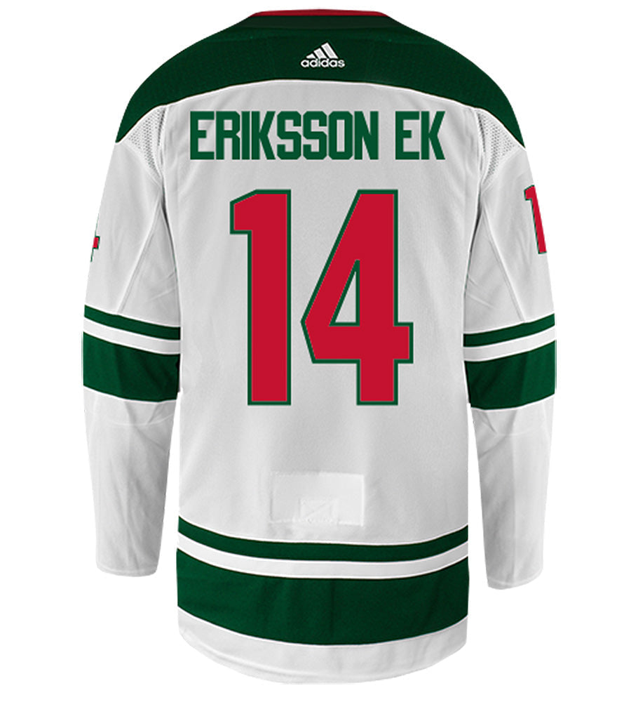 Joel Eriksson Ek Minnesota Wild Adidas Authentic Away NHL Hockey Jersey