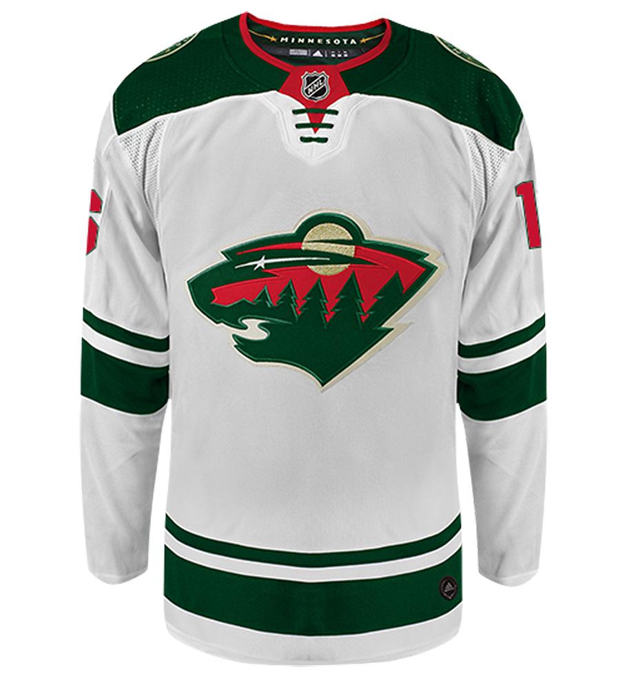Jason Zucker Minnesota Wild Adidas Authentic Away NHL Hockey Jersey