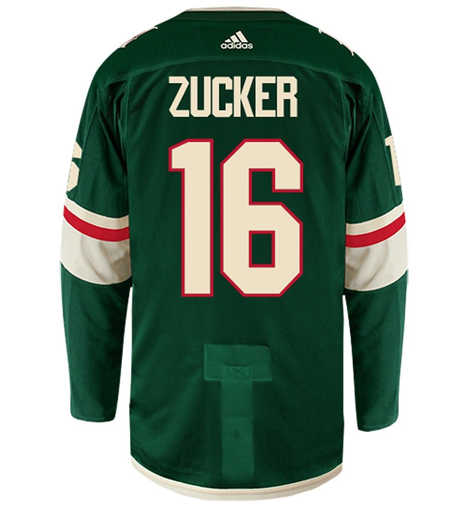 Jason Zucker Minnesota Wild Adidas Authentic Home NHL Hockey Jersey