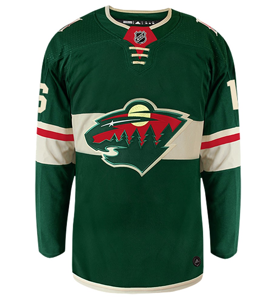 Jason Zucker Minnesota Wild Adidas Authentic Home NHL Hockey Jersey