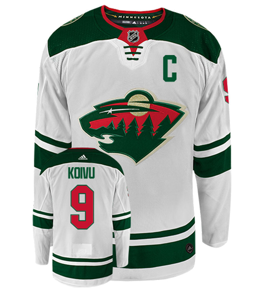 Mikko Koivu Minnesota Wild Adidas Authentic Away NHL Hockey Jersey