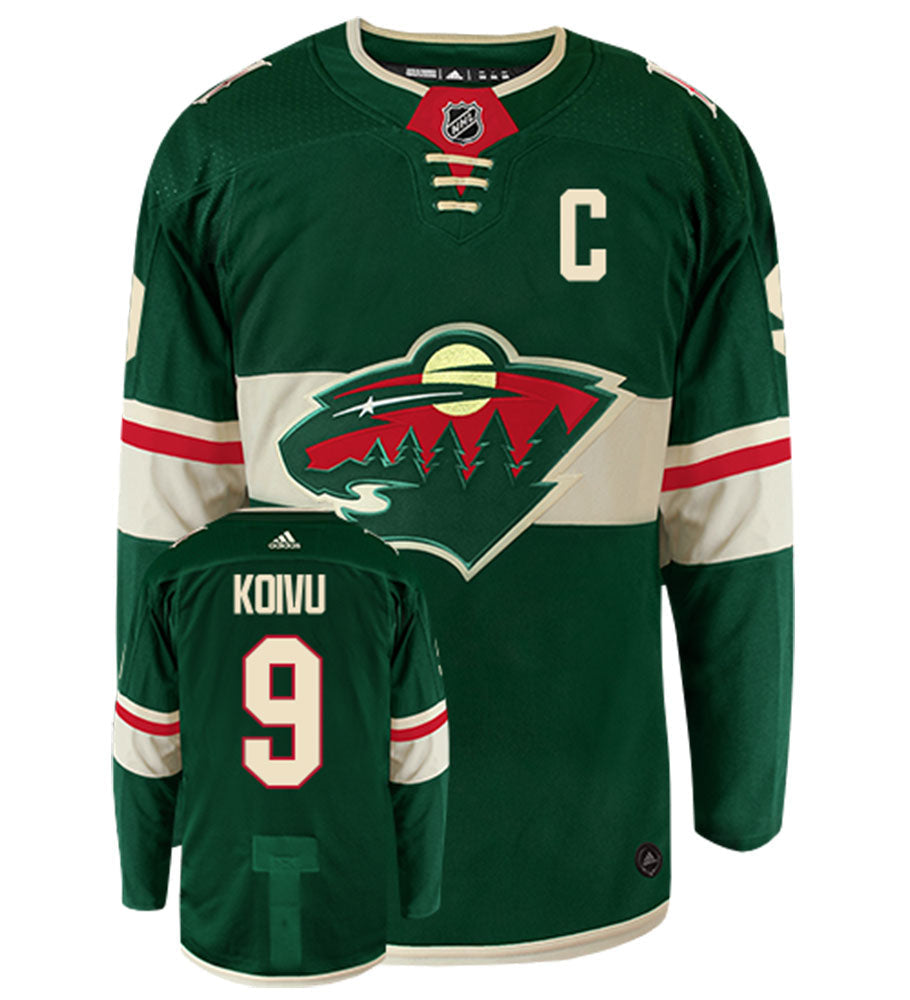 Mikko Koivu Minnesota Wild Adidas Authentic Home NHL Hockey Jersey