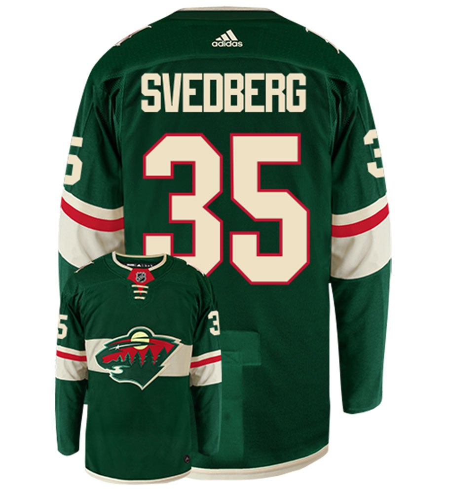Niklas Svedberg Minnesota Wild Adidas Authentic Home NHL Hockey Jersey