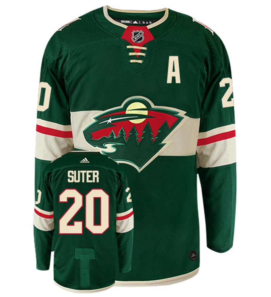 Ryan Suter Minnesota Wild Adidas Authentic Home NHL Hockey Jersey