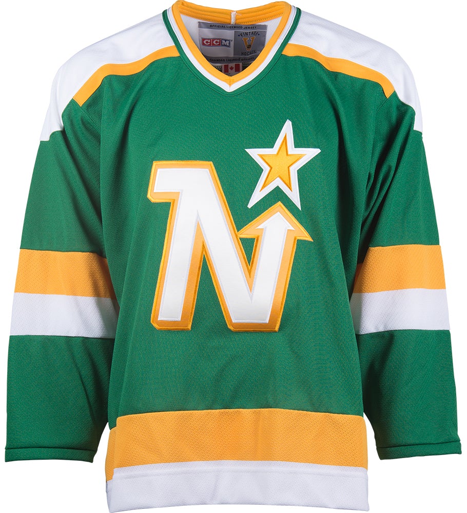 Minnesota North Stars CCM Vintage 1981 Green Replica NHL Hockey Jersey