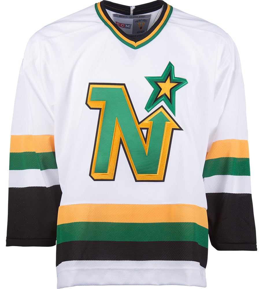 Minnesota North Stars CCM Vintage 1988 White Replica NHL Hockey Jersey