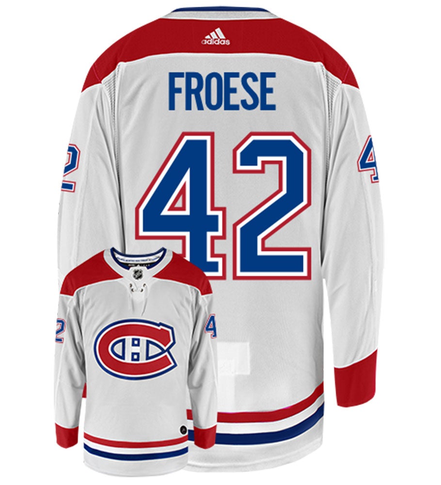 Byron Froese Montreal Canadiens Adidas Authentic Away NHL Hockey Jersey
