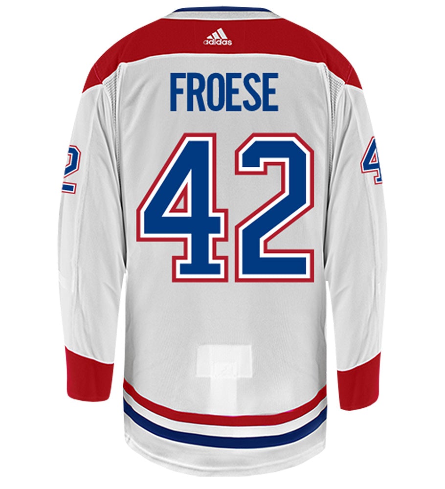 Byron Froese Montreal Canadiens Adidas Authentic Away NHL Hockey Jersey