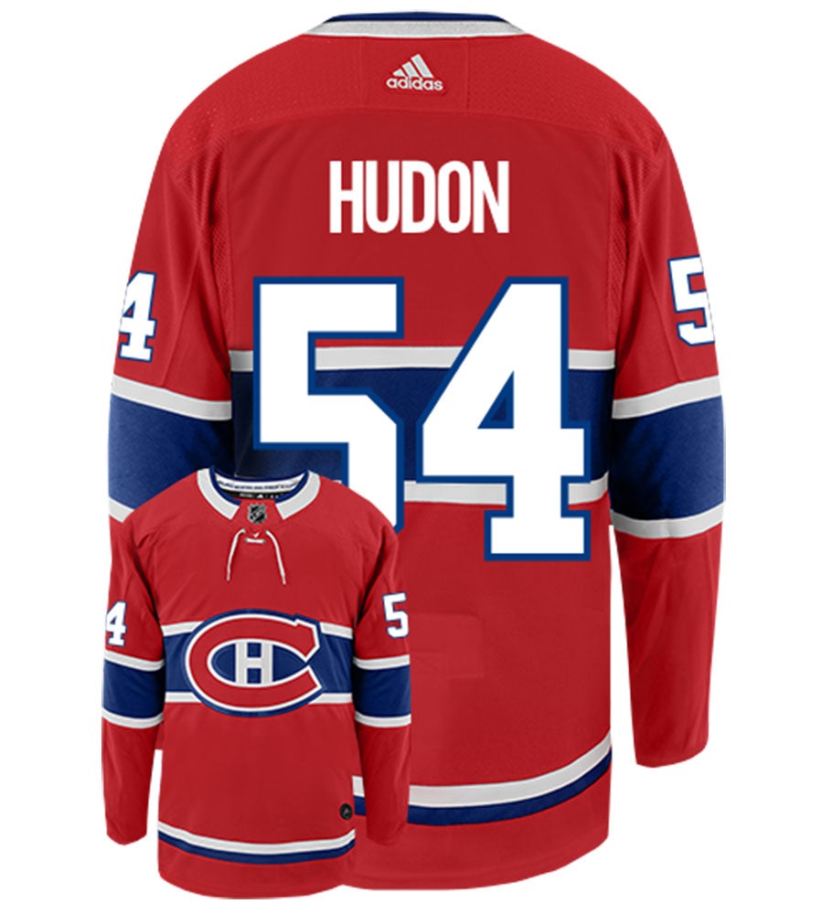 Charles Hudon Montreal Canadiens Adidas Authentic Home NHL Hockey Jersey