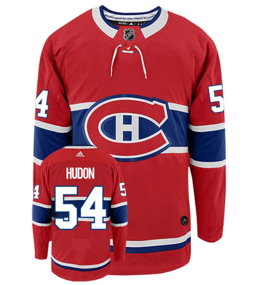 Charles Hudon Montreal Canadiens Adidas Authentic Home NHL Hockey Jersey