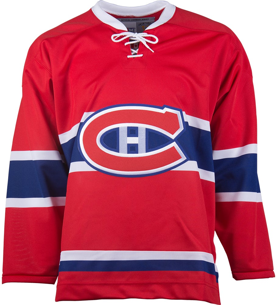 Montreal Canadiens CCM Vintage 1955 Red Replica NHL Hockey Jersey