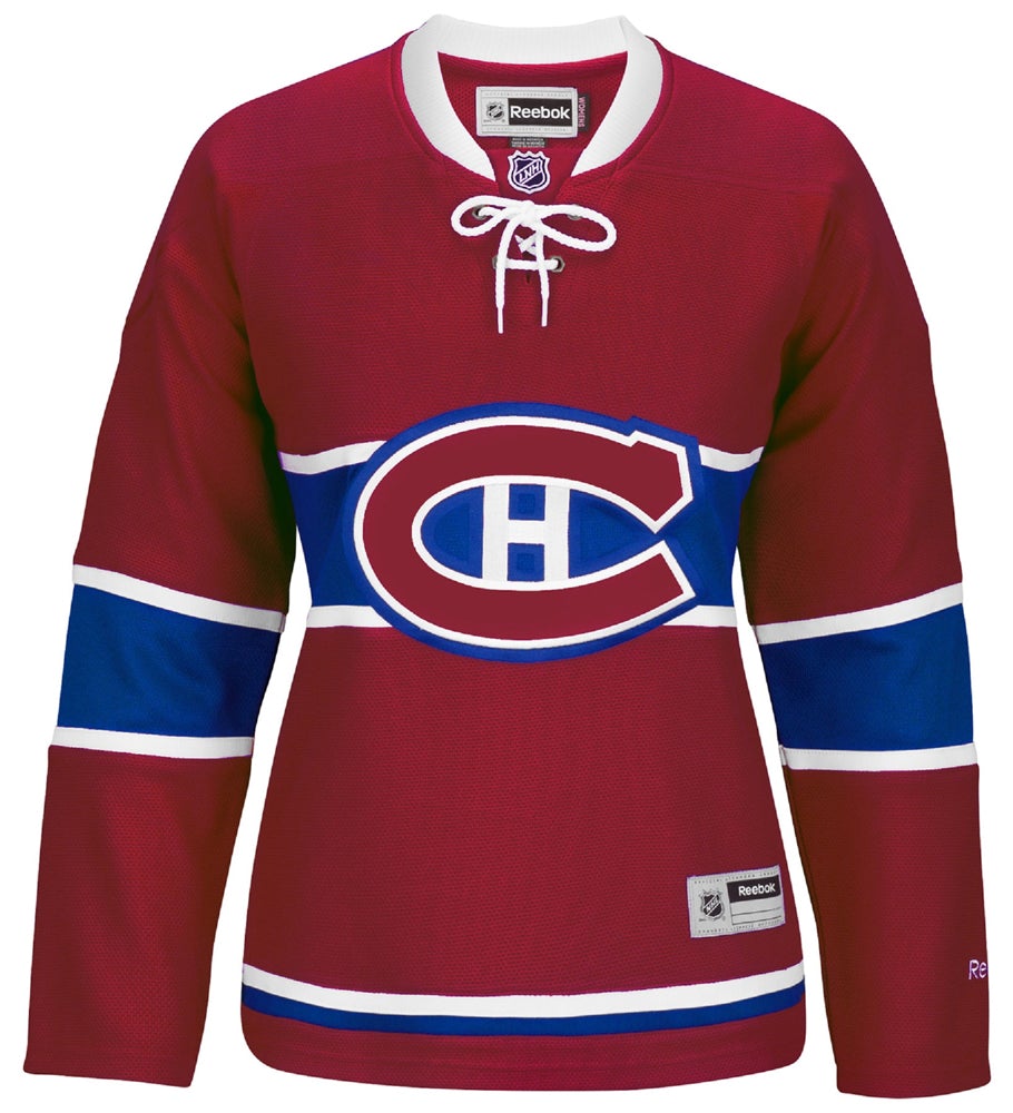 Montreal Canadiens Womens Reebok Premier Replica Home Jersey