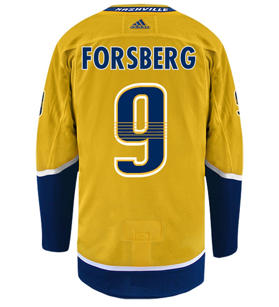 Filip Forsberg Nashville Predators Adidas Authentic Home NHL Hockey Jersey