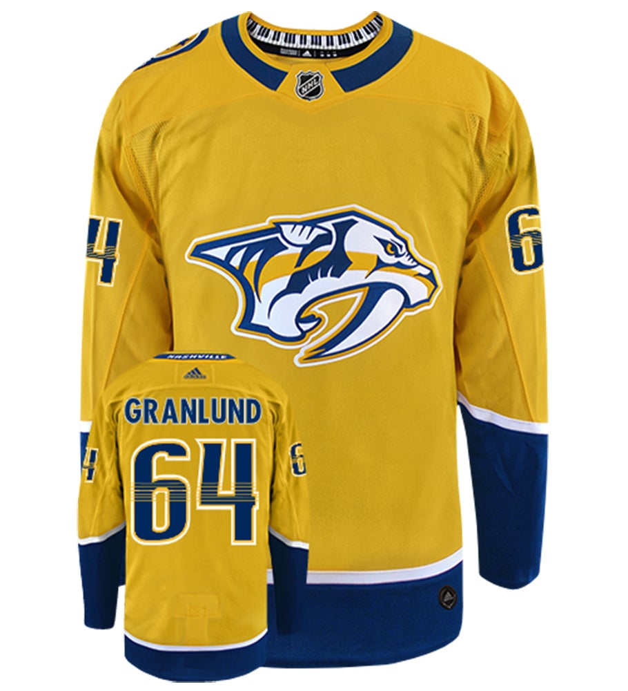 Mikael Granlund Nashville Predators Adidas Authentic Home NHL Hockey Jersey