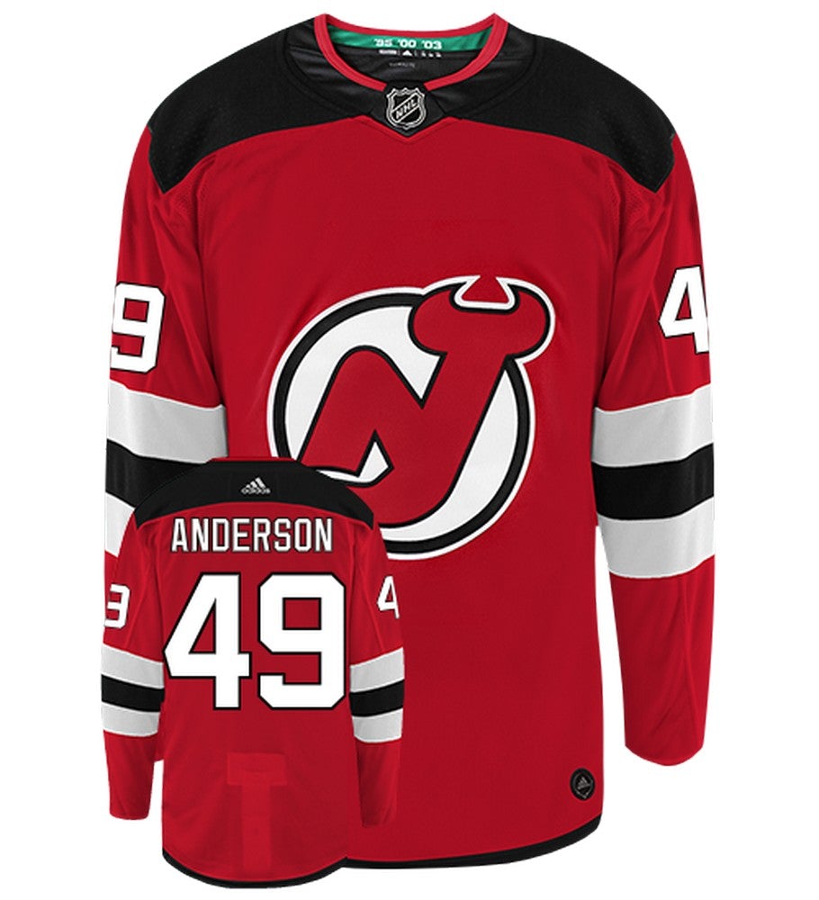 Joey Anderson New Jersey Devils Adidas Authentic Home NHL Jersey